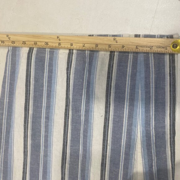 Lane Bryant Linen Blend‎ Crop Jumpsuit Womens Size 22 Blue Striped Wide Leg - Picture 13 of 15